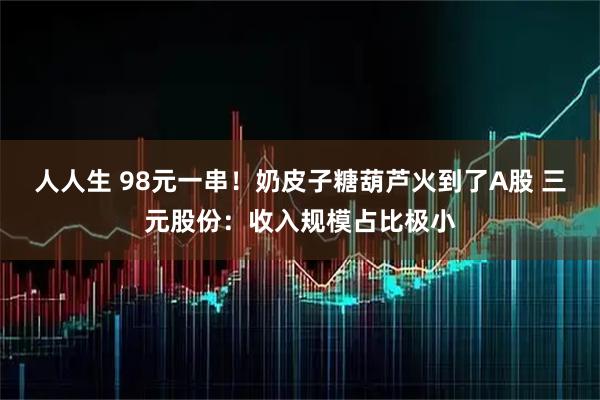 人人生 98元一串！奶皮子糖葫芦火到了A股 三元股份：收入规模占比极小