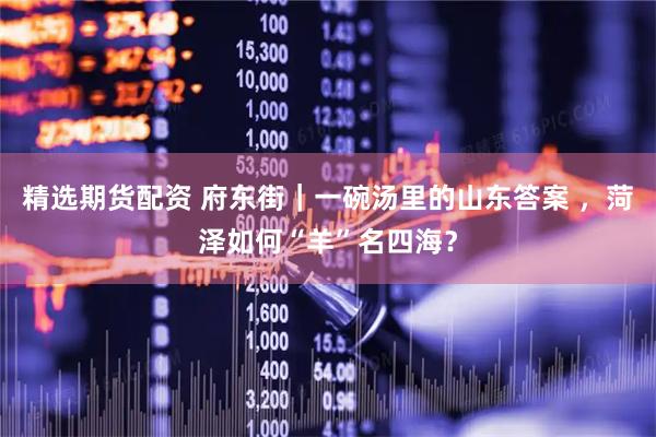 精选期货配资 府东街｜一碗汤里的山东答案 ，菏泽如何“羊”名四海？